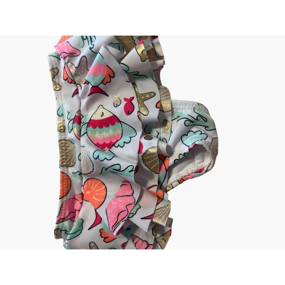 Wet Suit Club Infant Girls Swim Rash Guard Set Size 9 months Excellent Very gent - Picture 7 of 8